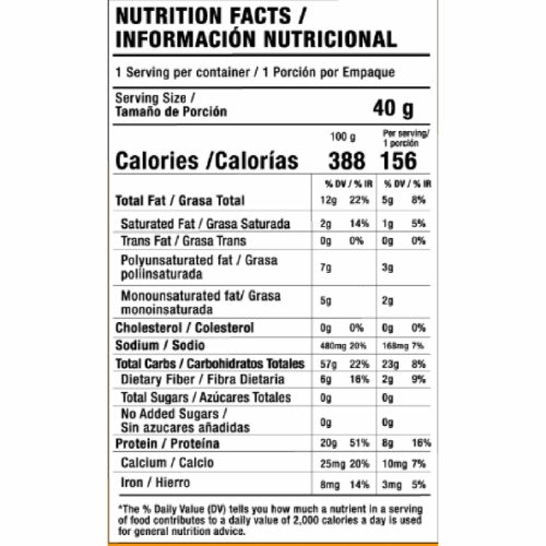 Puffs sabor queso cheddar proteico 40 gramos Marca Wipala