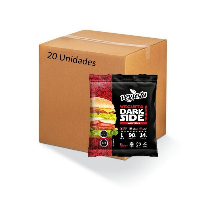 Caja-Dark-side-burger-20-unidades-90-gramos-Marca-Vegusta