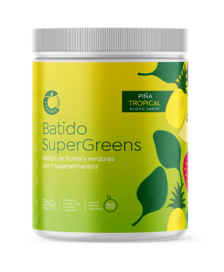 Batido-Supergreens-sabor-piña-360-gramos-Marca-Cascara-Foods