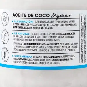 Aceite de coco organico 200 ml Marca Manare
