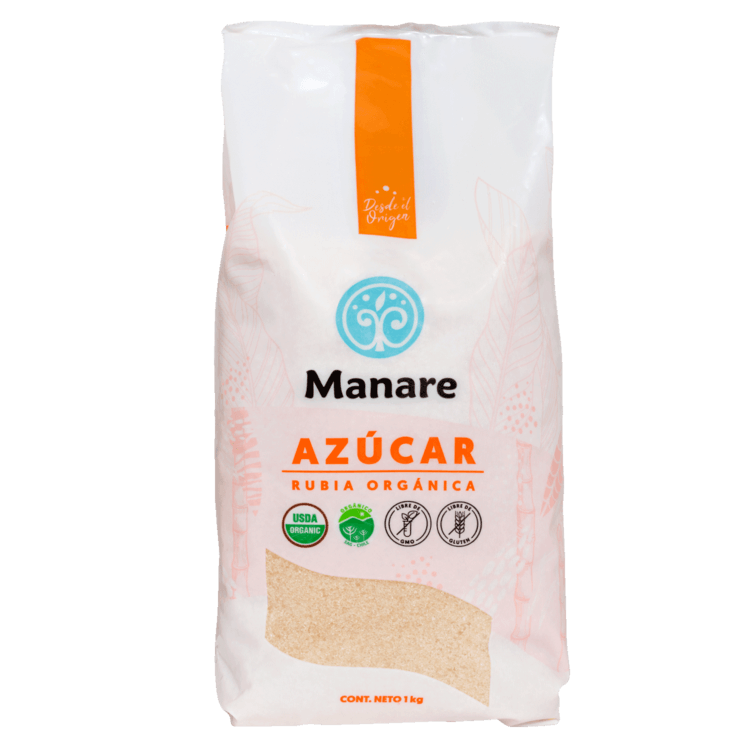 Azucar rubia organica 1 kilo Marca Manare