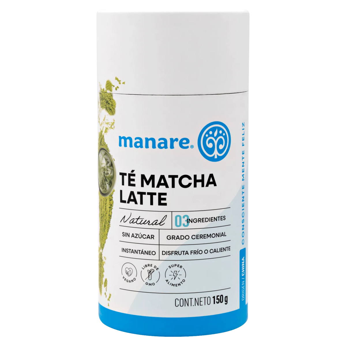 Te matcha latte 150 gramos Marca Manare
