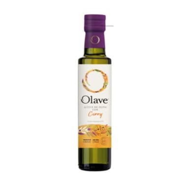 Aceite de oliva extra virgen con curry 250 cc Marca Olave