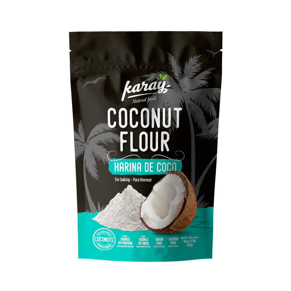 Harina de coco 454 gramos Marca Karay