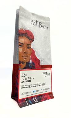Cafe antigua bella vista molido 1 kilogramo Marca 8 Regiones