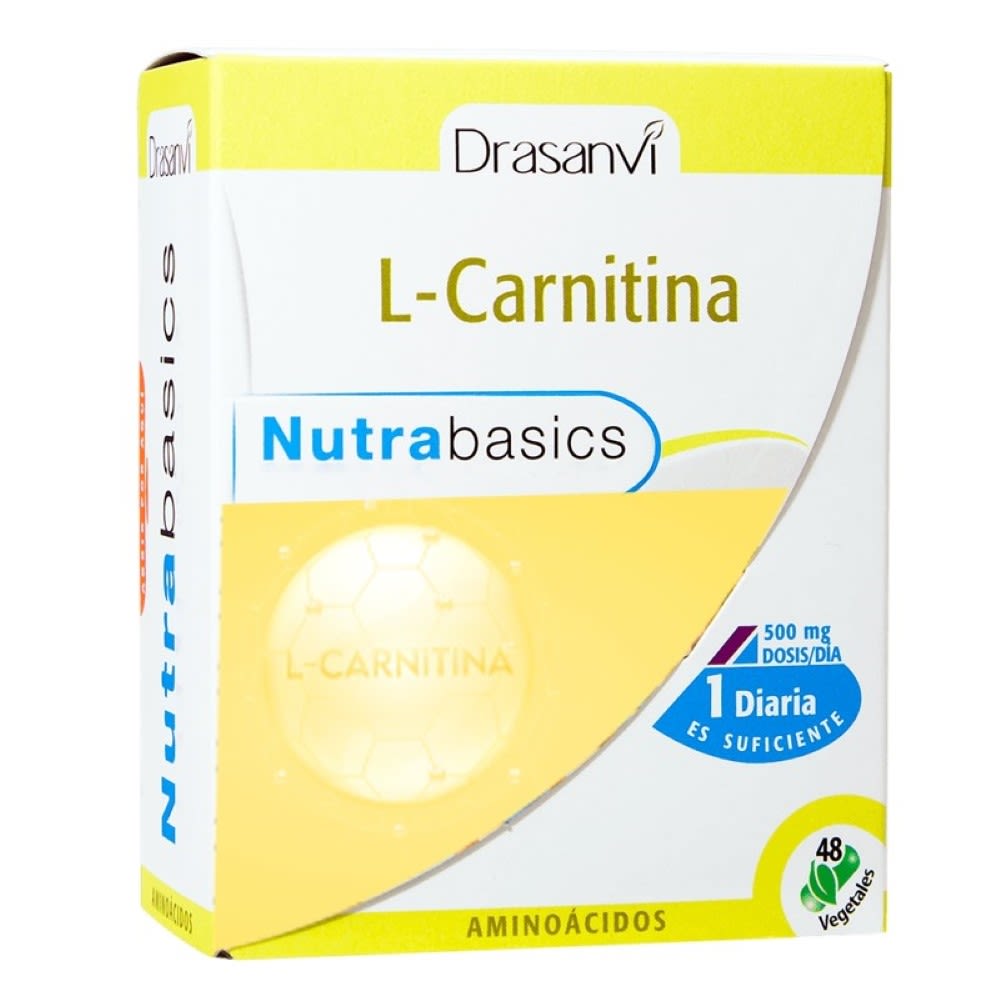 L-carnitina de 500 miligramos 48 capsulas Marca Drasanvi
