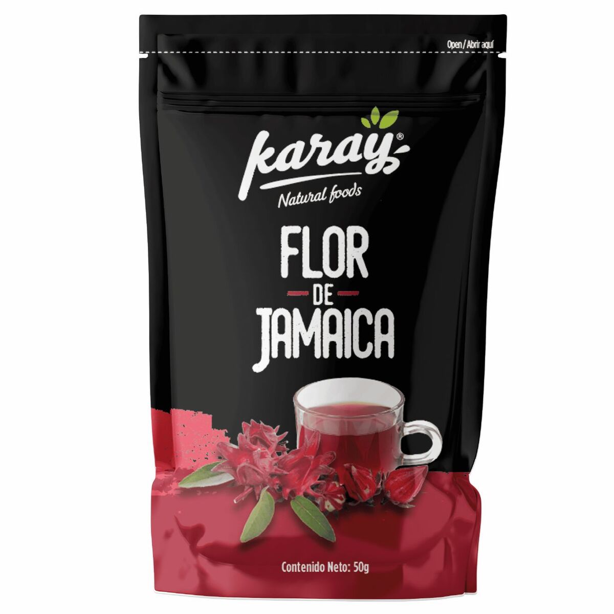Infusion flor de jamaica 50 gramos Marca Karay