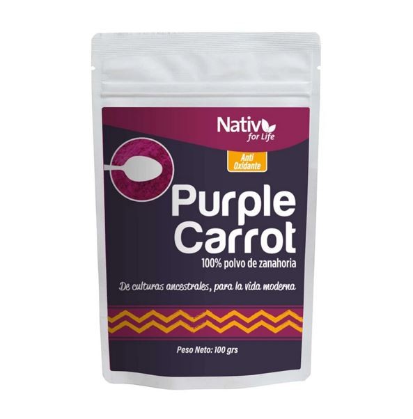 Zanahoria morada 100 gramos Nativ For Life