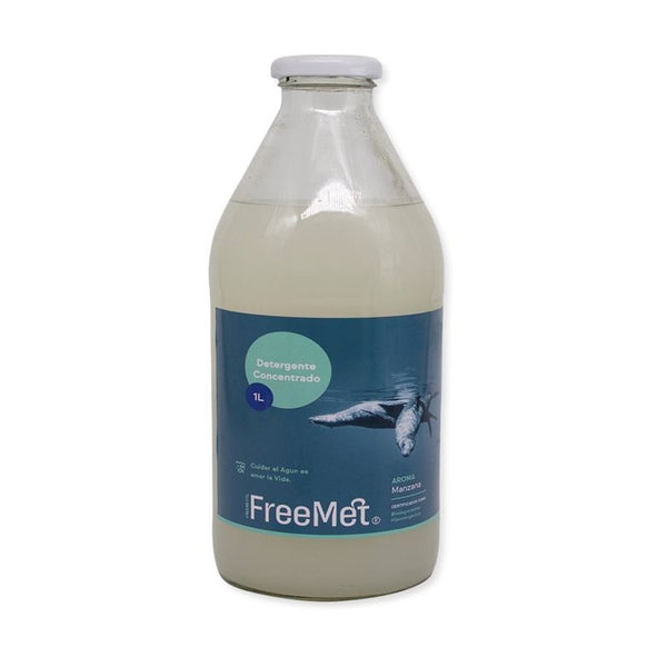 Detergente de ropa aroma manzana 1 litro Marca Freemet