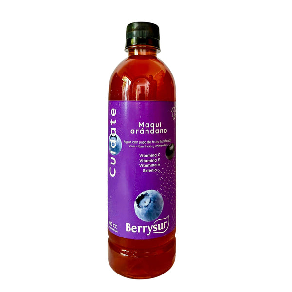 Agua fortificada maqui arandano 500 cc Marca Berrysur