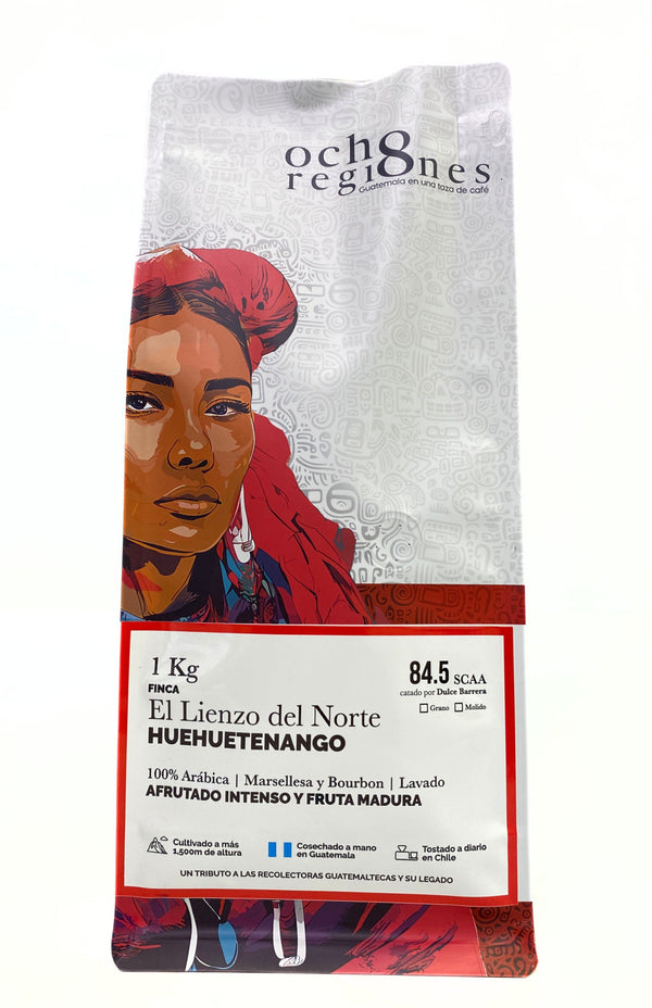 Cafe huehuetenango molido 1 kilogramo Marca 8 Regiones