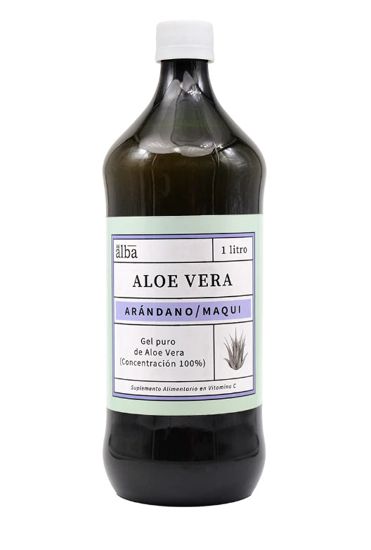Aloe vera gel con arandano y maqui 1 litro Marca Apicola del Alba