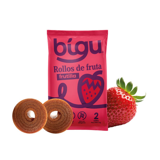 Yico frutilla 25 gramos Marca Bigu snacks