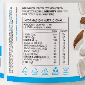 Aceite de coco organico 500 ml Marca Manare