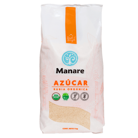 Azucar rubia organica 1 kilo Marca Manare