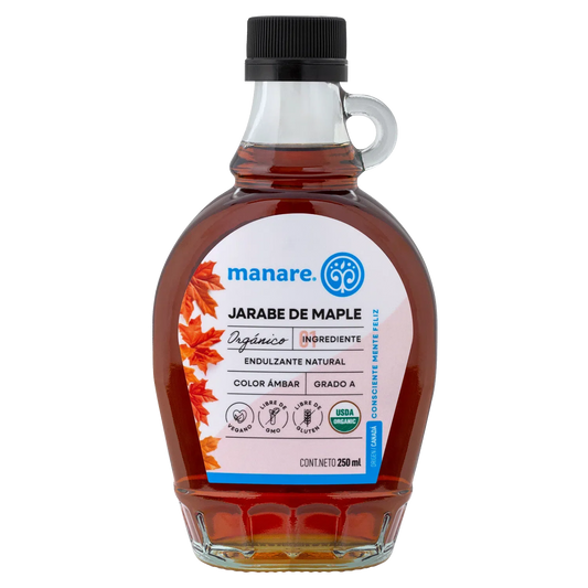 Jarabe de maple organico 250 ml Marca Manare