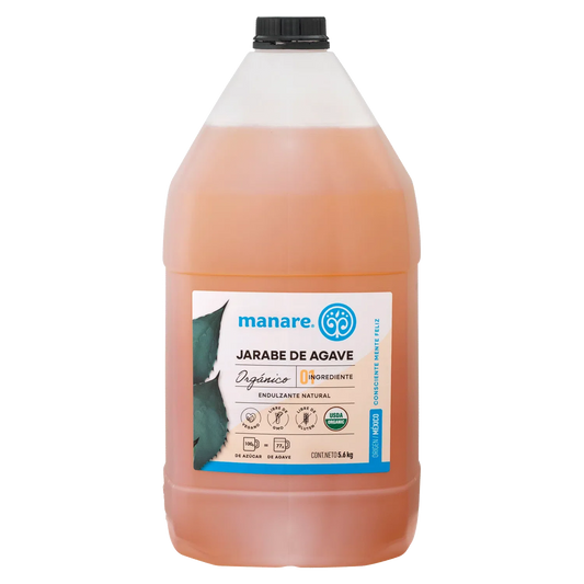 Jarabe de agave organico 5.6 kilogramos Marca Manare