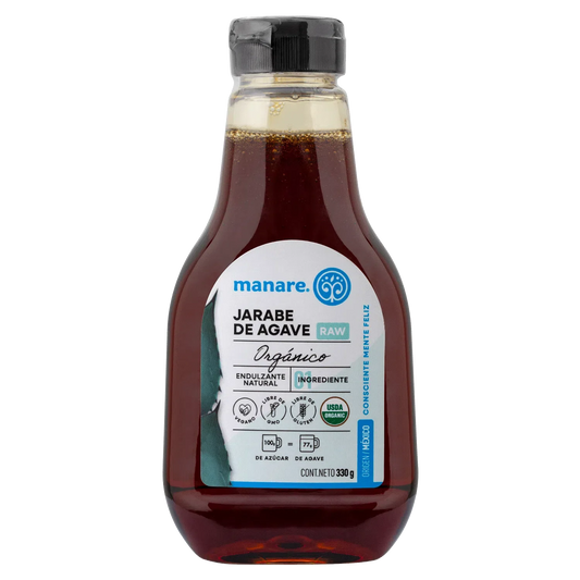Jarabe de agave raw organico 330 gramos Marca Manare