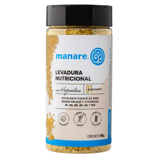 Levadura nutricional 100 gramos Marca Manare