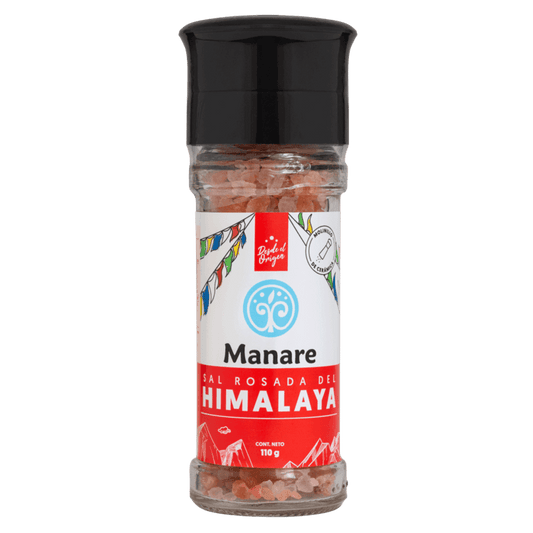 Molinillo de sal rosada del himalaya 110 gramos Marca Manare