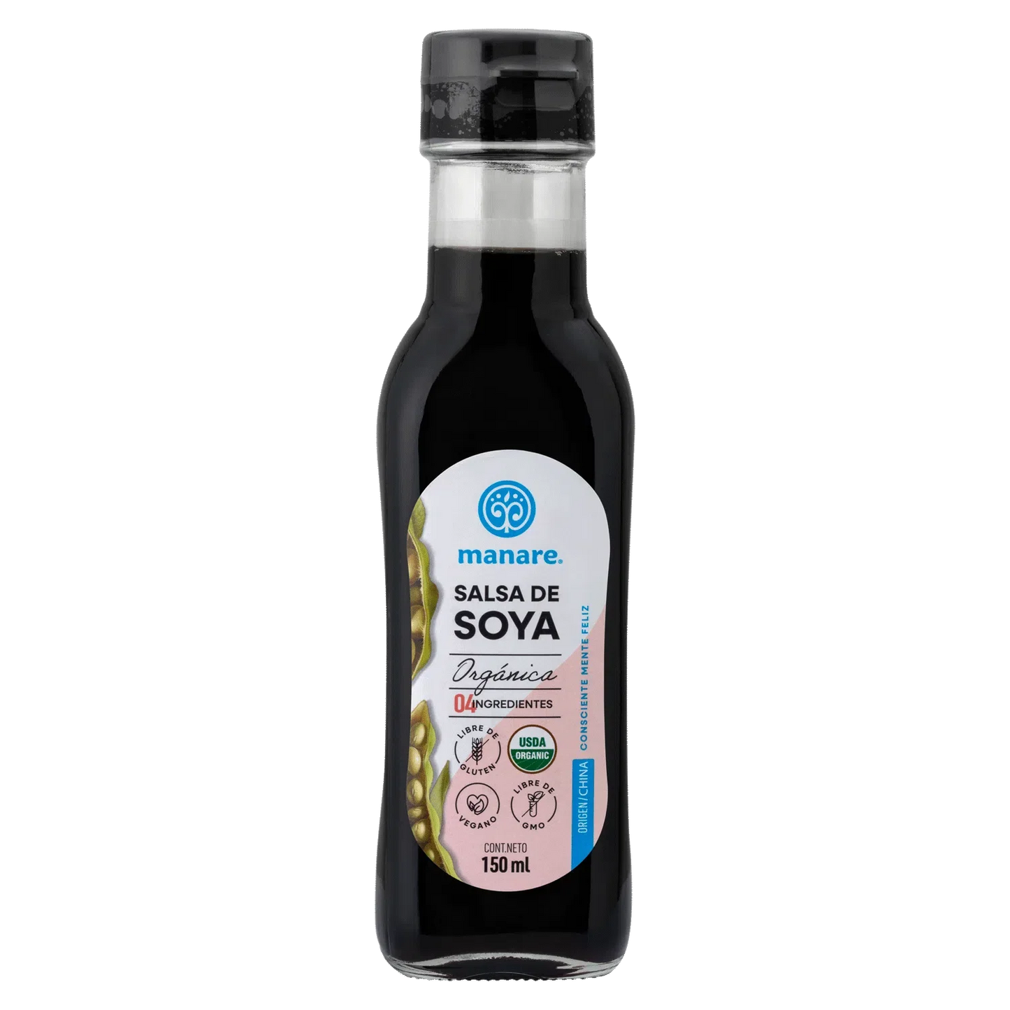 Salsa de soya organica 150 ml Marca Manare
