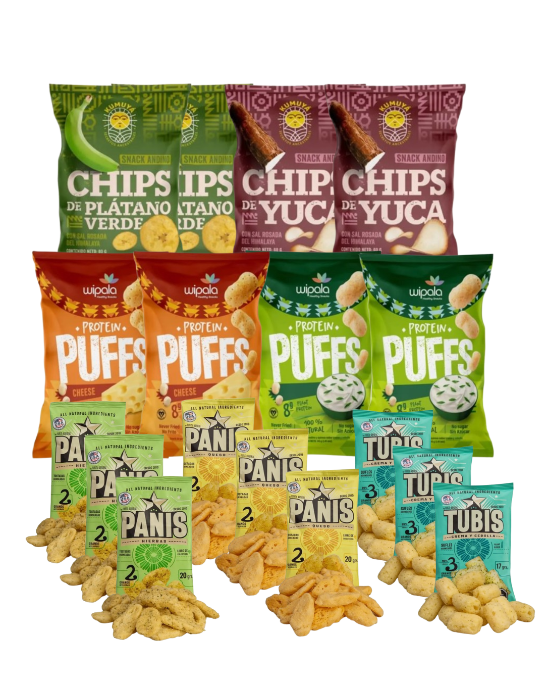 Pack Snacks Saludables Salados 20 snacks