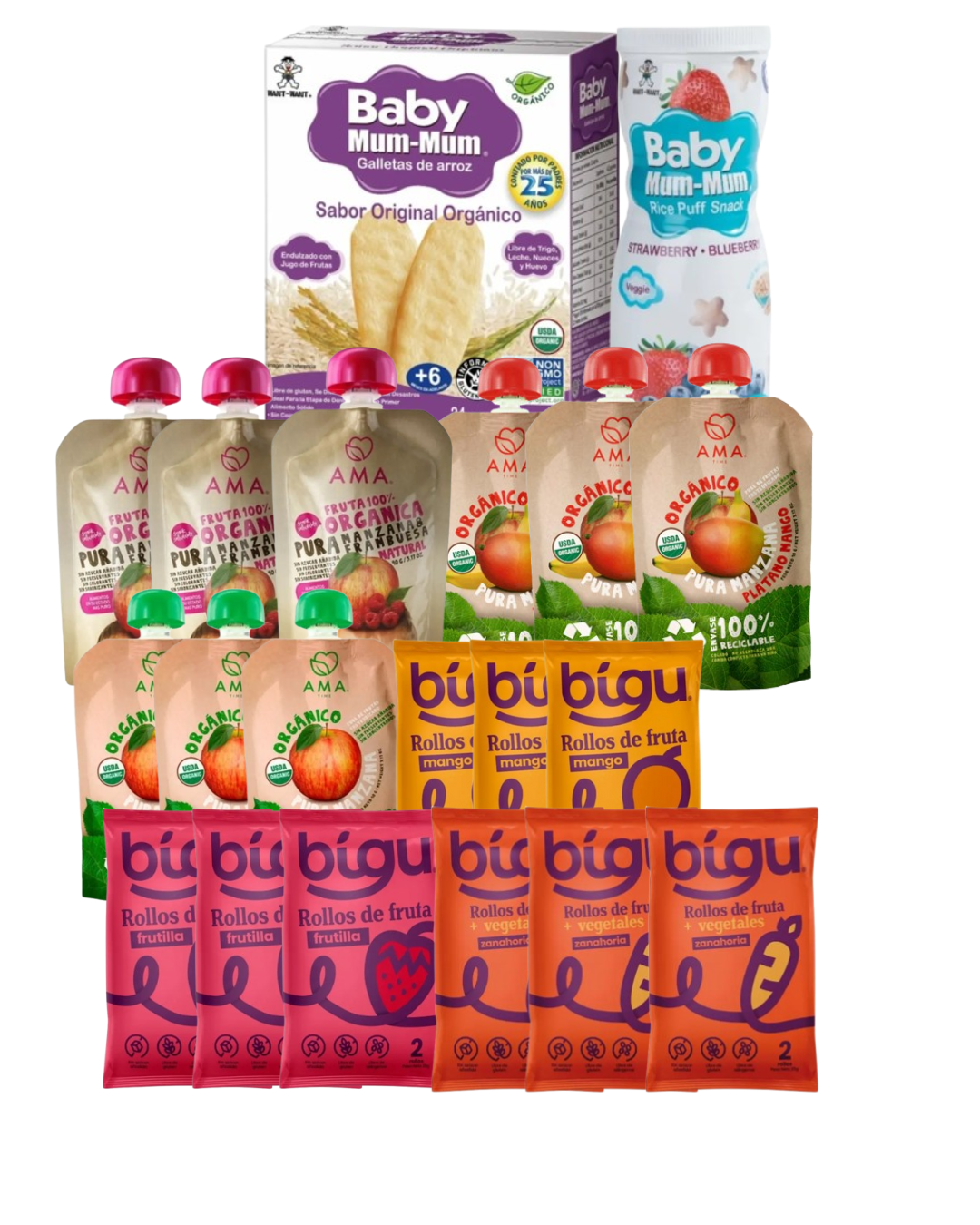 Packs Snacks Saludables Infantil 1 a 4 años