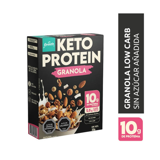 Granola keto protein 300 gramos Marca Granolin