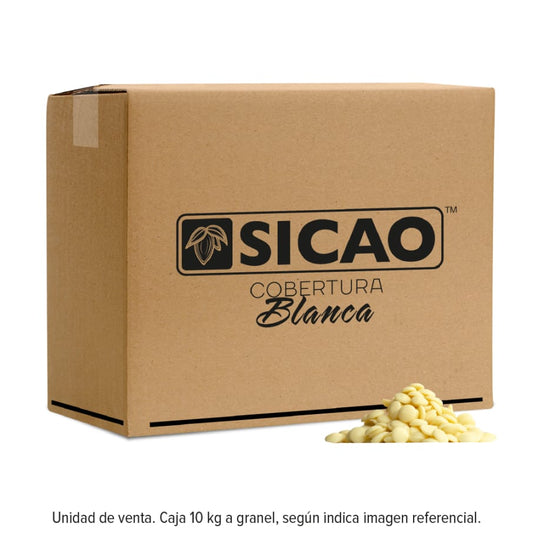 Cobertura blanco 10 kilogramos Marca Sicao