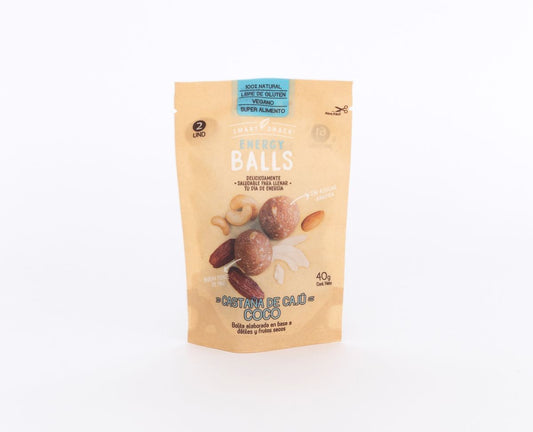 Energy balls castaña de caju 40 gramos Marca Smart Snack