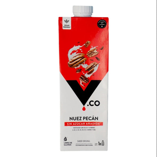 Bebida vegetal de nuez pecana sin azucar 1 litro Marca V.CO