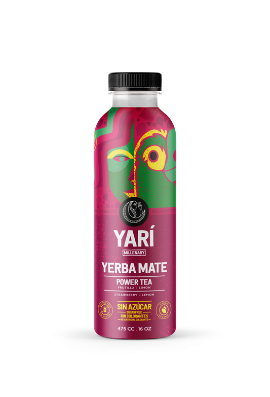 Infusion de yerba mate sabor frutilla y limon 475 cc Yari Drinks