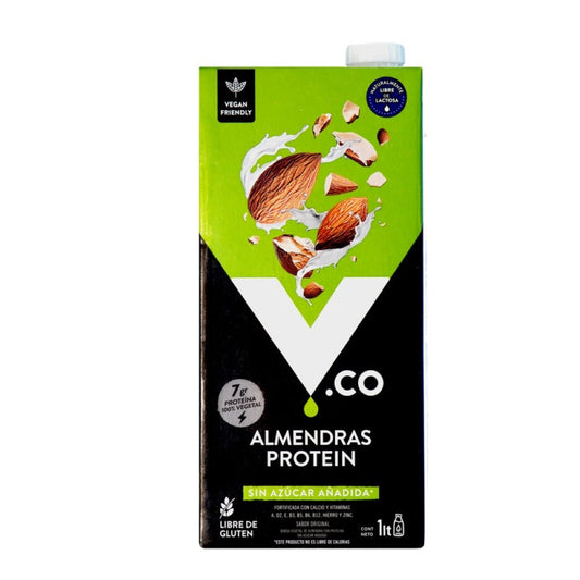Bebida vegetal de almendra 7 gramos de proteina 1 litro Marca V.CO