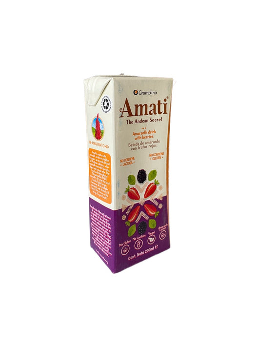 Bebida vegetal de amaranto con frutos rojos 200 ml Marca Amati