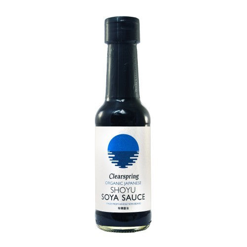 Salsa de soya shoyu japonesa organica 150 cc Marca Clearspring