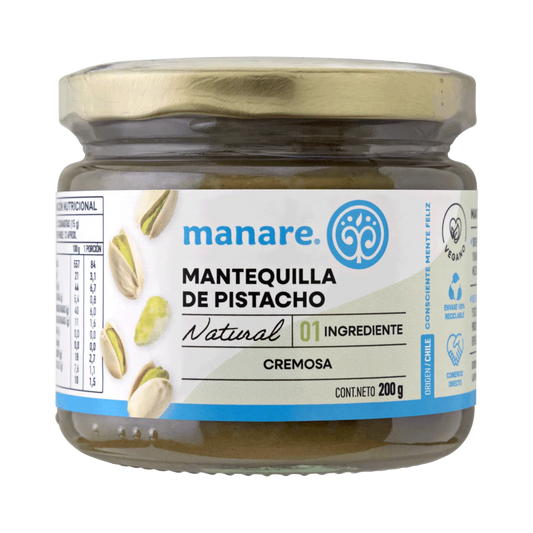 Mantequilla de pistacho 200 gramos Marca Manare