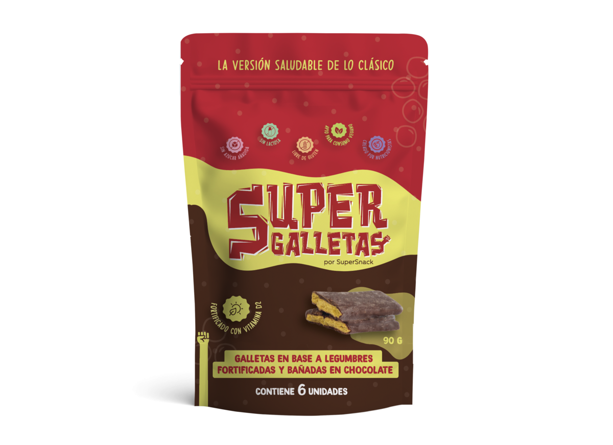 Super galleta doypack 90 gramos Marca Supersnack